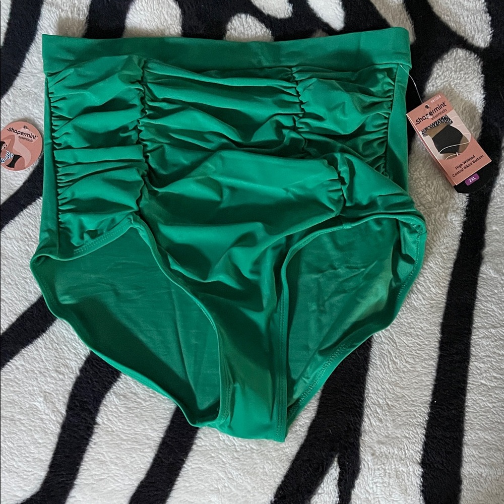 Shapermint Green Tummy Control Bikini Bottom